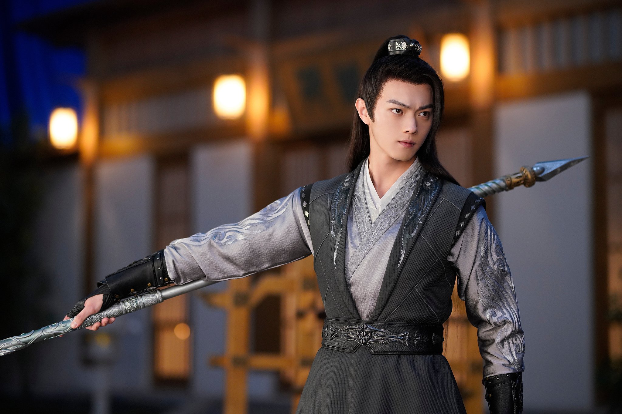 Xu Kai as Dongbo Xue Ying in 2023 CDrama "Snow Eagle Lord"